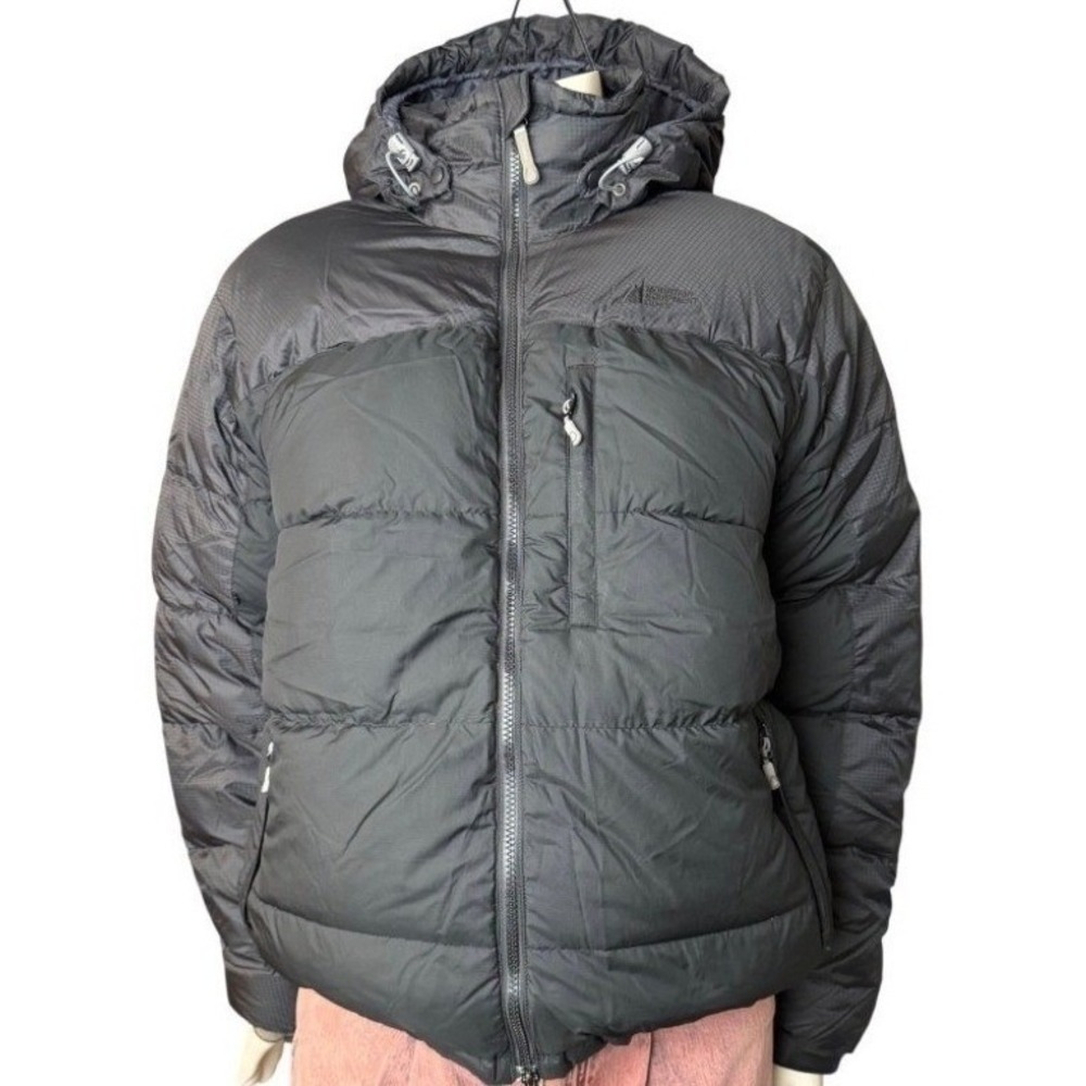 Vintage Mountain Equipment Co-op Down Puffer Jacket Ripstop Gorpcore Black Large